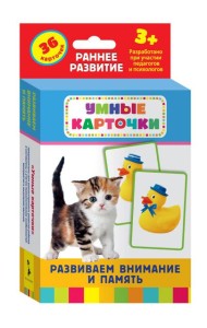 Развиваем внимание и память (Разв. карточки 3+)