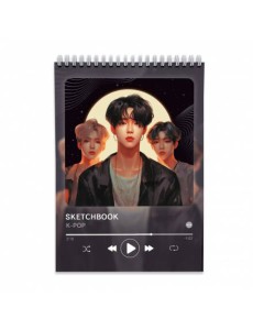 Скетчбук. K-pop Style. 14,8х21 см. 40 листов. ГЕОДОМ