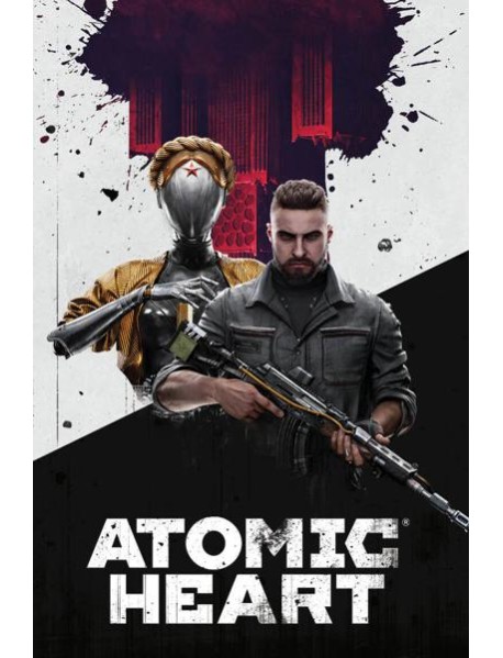 Обложка для паспорта. Atomic Heart. Близняшка и майор Нечаев (ПВХ, 185х133 мм)