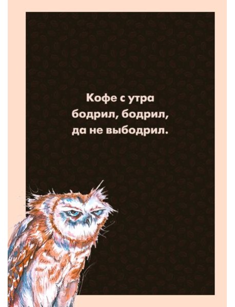 Блокнот в клетку. Сова (А4, 48 л., на пружине)