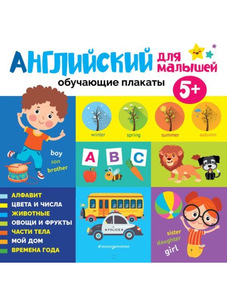 Английский для малышей. Обучающие плакаты