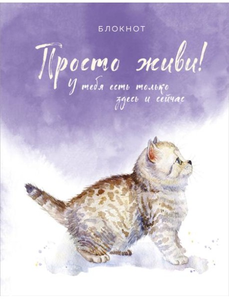 Блокнот. Просто живи! У тебя есть только здесь и сейчас