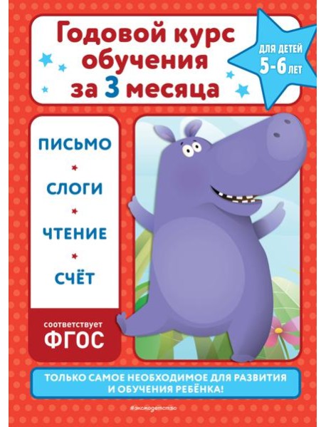 Годовой курс обучения за три месяца: для детей 5-6 лет