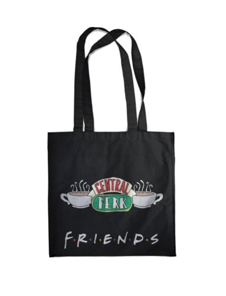 Сумка. Friends. Central perk (черная, 38х43 см, длина ручек 58 см)