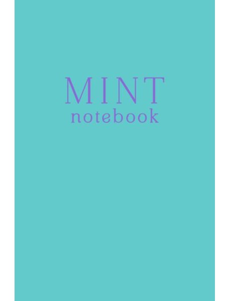 Mint notebook. Блокнот (А5, 32 л., прошитый цветными нитками, тиснение фольгой)