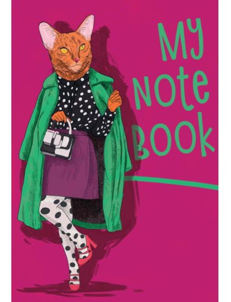 КанцПроф-П MyArt. Блокнот в клетку My notebook. Кошка