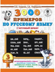 Русский язык. 3 класс. 3000 примеров