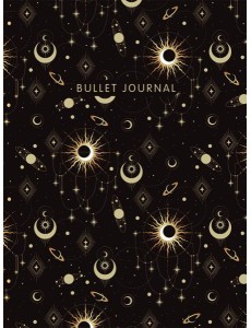 Блокнот в точку: Bullet Journal (эзотерический темный, 160 c., с наклейками)