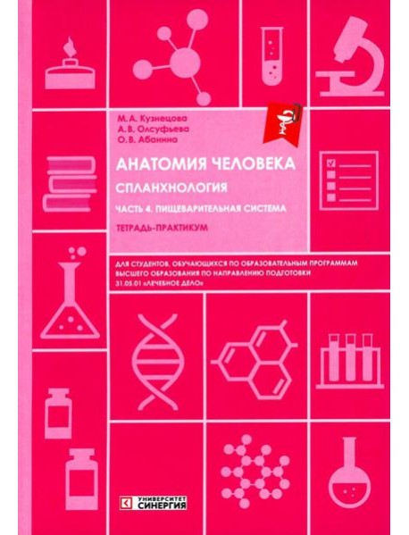 Анатомия человека: Спланхнология. Ч. 4. Пищеварительная система: тетрадь-практикум