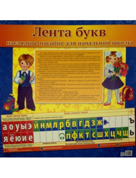 Лента букв. Наглядное пособие для начальной школы.  (128х38см)