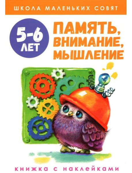 Память, внимание, мышление: книжка с наклейками. 5-6 лет