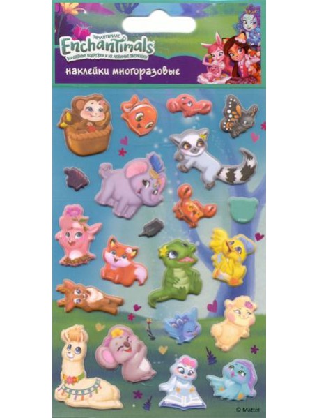 Наб. зефирных наклеек Enchantimals 