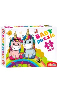 3848 Baby Puzzle. Радужные единороги