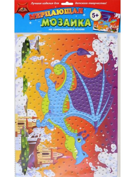 Аппликация из мяг.пласт.самок.мерц.Дракон,С1573-92