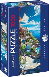 Hatber Puzzle-1000 Панорама-Санторин,1000ПЗ2_30703