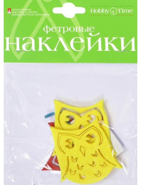Декор.наклейки из фетра ВЕСЕЛ.ВЕРУШК,5вид,2-093/27