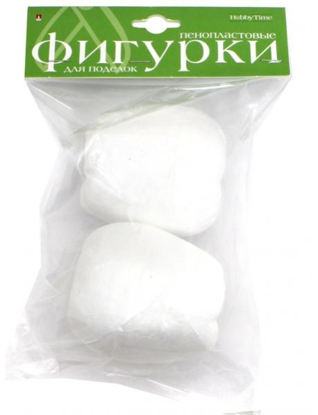Пенопластовые фигурки 2шт,80мм,ЯБЛОКИ,2-184/05