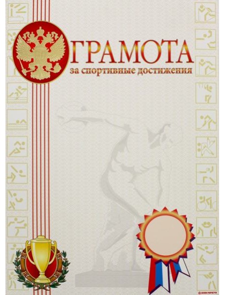 13506 Грамота за спортивные достижения