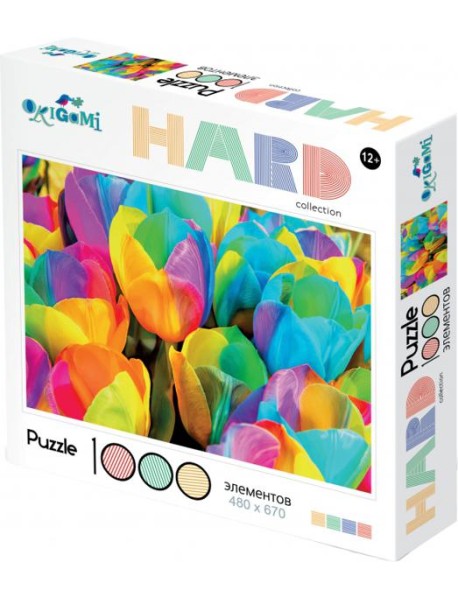Hard. Пазл-1000 Тюльпаны,07550
