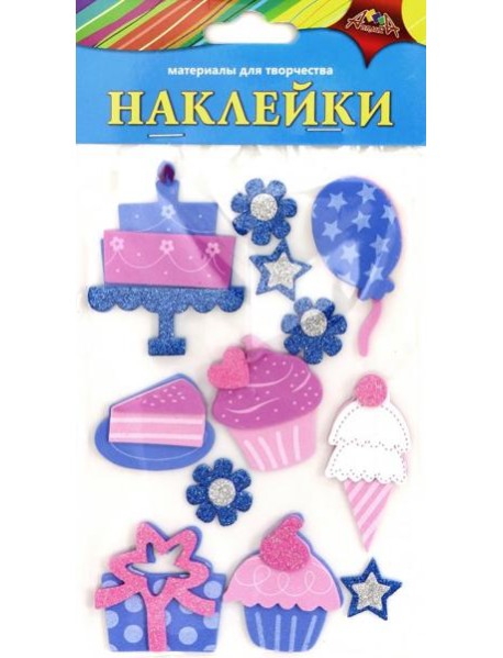 Наклейки из ЭВА Праздничное ассорти,С3476-05