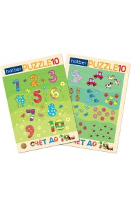Hatber Puzzle-10 в рамке 2в1.Счет,ИнПР_29790