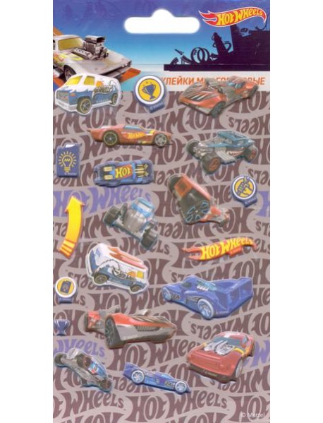 Наб. зефирных наклеек Hot wheels 