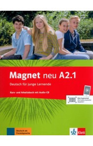 Magnet neu A2.1. Deutsch für junge Lernende. Kurs- und Arbeitsbuch mit Audio-CD