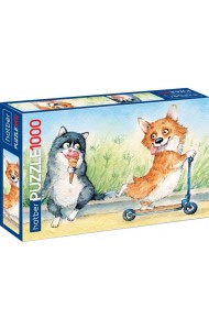 Hatber Puzzle-1000 Из жизни корги,1000ПЗ2_23726