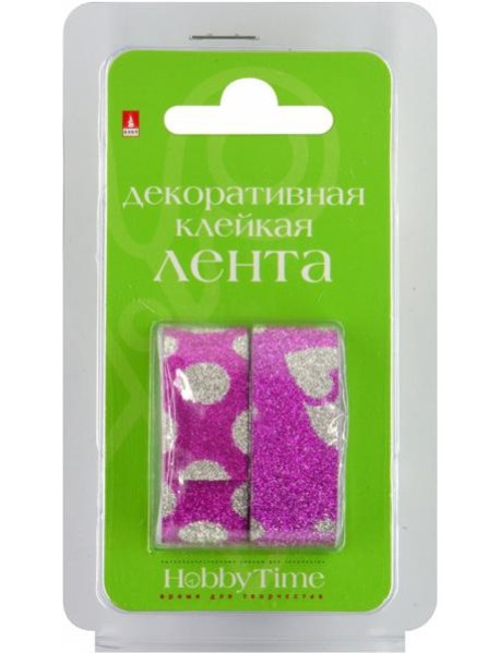 Клейкая лента декорир.15мм*5м,Вид4,2диз,2-439/04