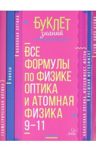 Все формулы по физике 9-11кл Оптика и атомн физика