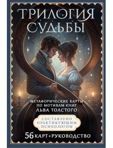 Трилогия судьбы. Метафорические карты по мотивам книг Льва Толстого (56 карт+ книга)