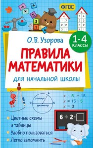 Правила математики для начальной школы. 1-4 классы