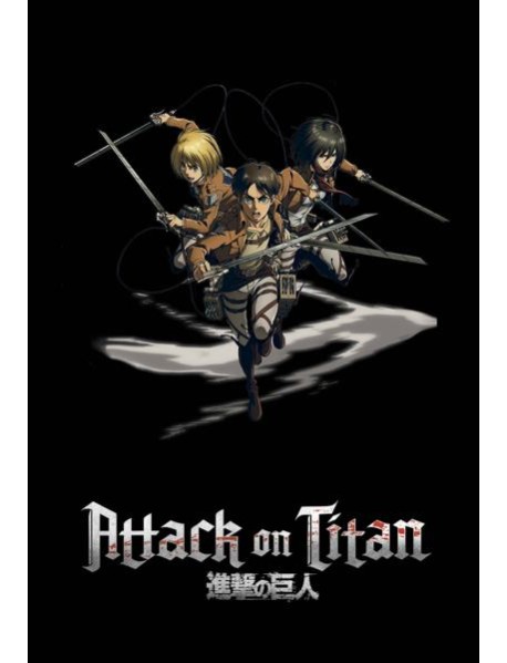 Блокнот в точку. Attack on Titan. Эрен, Армин и Микаса (А5, 64 л.)