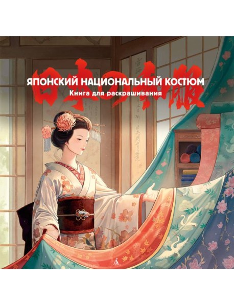 Японский национальный костюм. Книга для раскрашивания