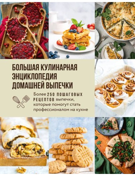 Большая кулинарная энциклопедия домашней выпечки. Более 250 пошаговых рецептов выпечки, которые помогут стать профессионалом на кухне
