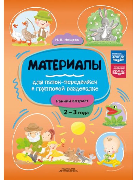 Материалы для папок-передвижек в групповой раздевалке. Ранний возраст (2-3 года)