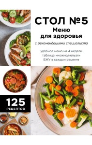 Стол №5. Меню для здоровья с рекомендациями специалиста