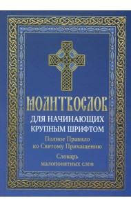 Молитвослов для начинающих крупным шрифтом. Полное Правило ко Святому Причащению: словарь малопонятных слов