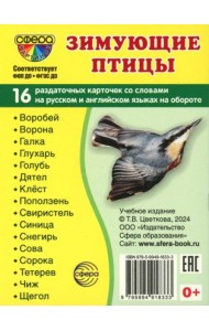 Зимующие птицы (16 раздаточных карточек с текстом на обороте): Учебное изд