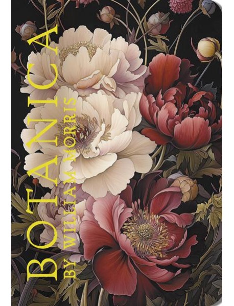 Блокнот BOTANICA by William Morris (пионы на темном фоне)