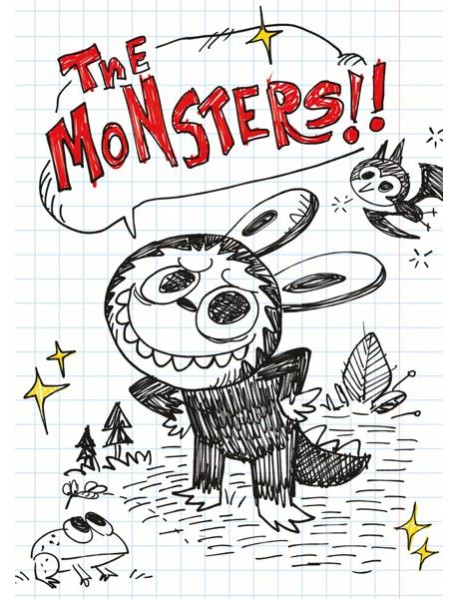 The Monsters. Тетрадь в клетку общая (Лабубу и лягушонок, А5, 48 л.)