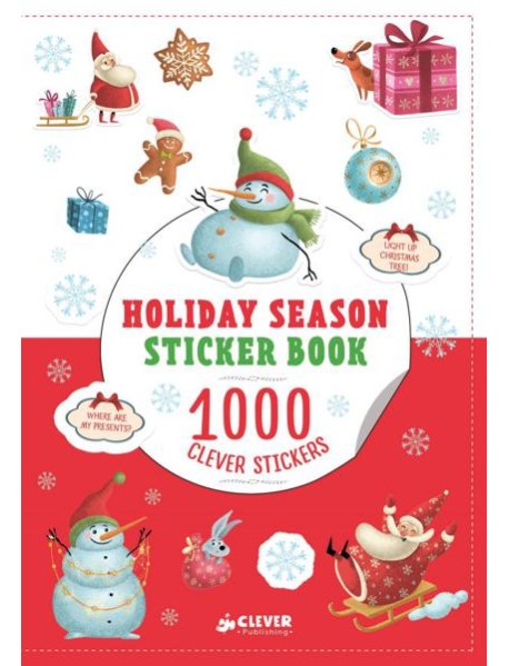 Клевер/ПпЕ. Holiday Season Sticker Book (Книжка с праздничными наклейками. Умные наклейки)