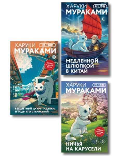 Отпуск с Харуки Мураками (набор из 3-х книг: 